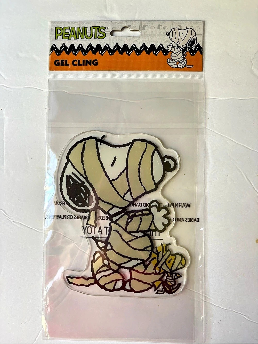 Peanuts Snoopy Gel Cling Yellow & Black